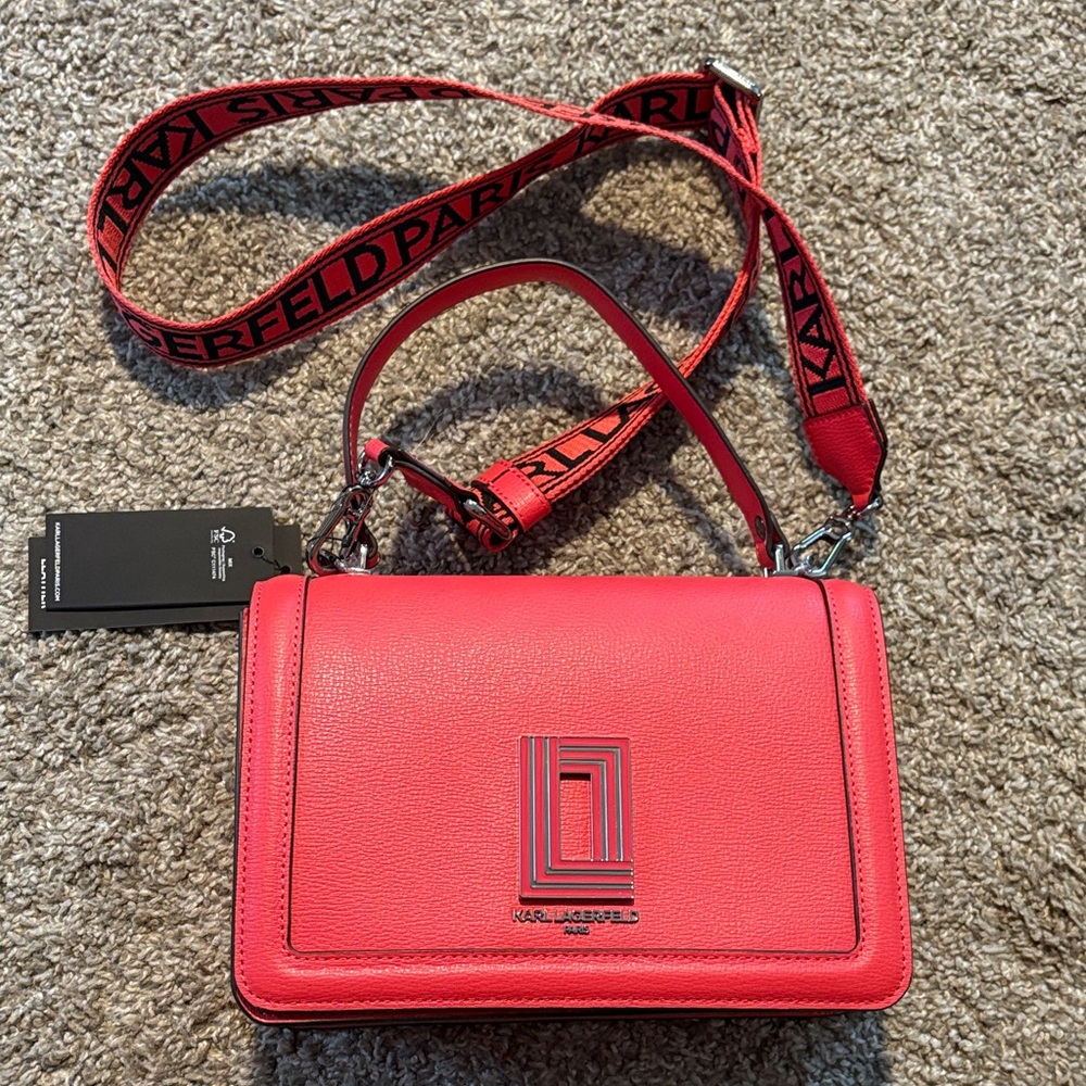 Karl Lagerfeld Vibrant Red Crossbody Bag